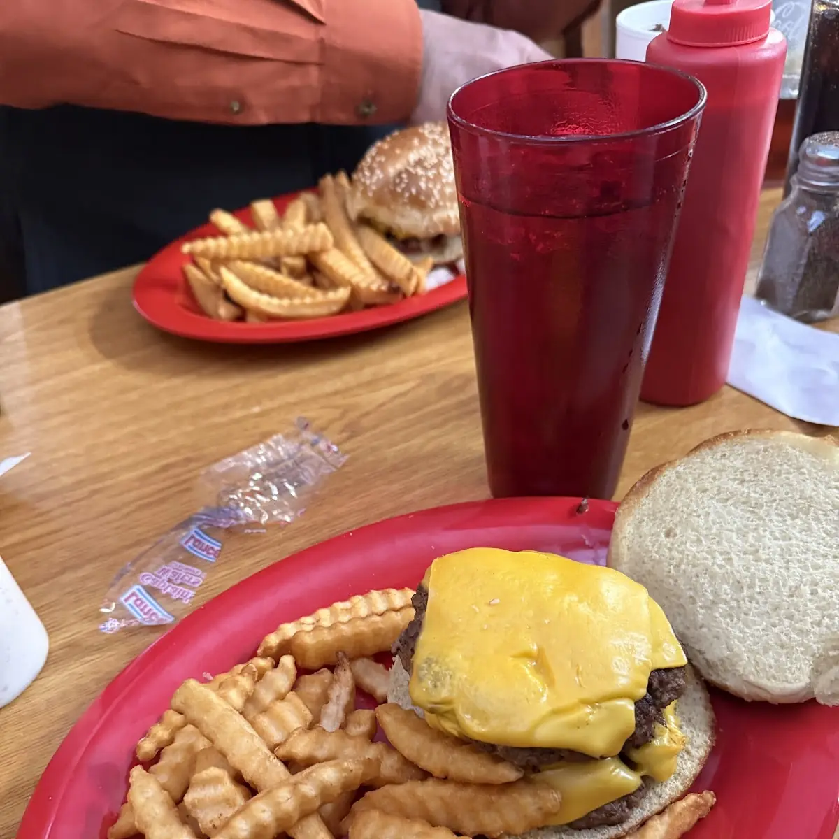 Double Burger with Fries