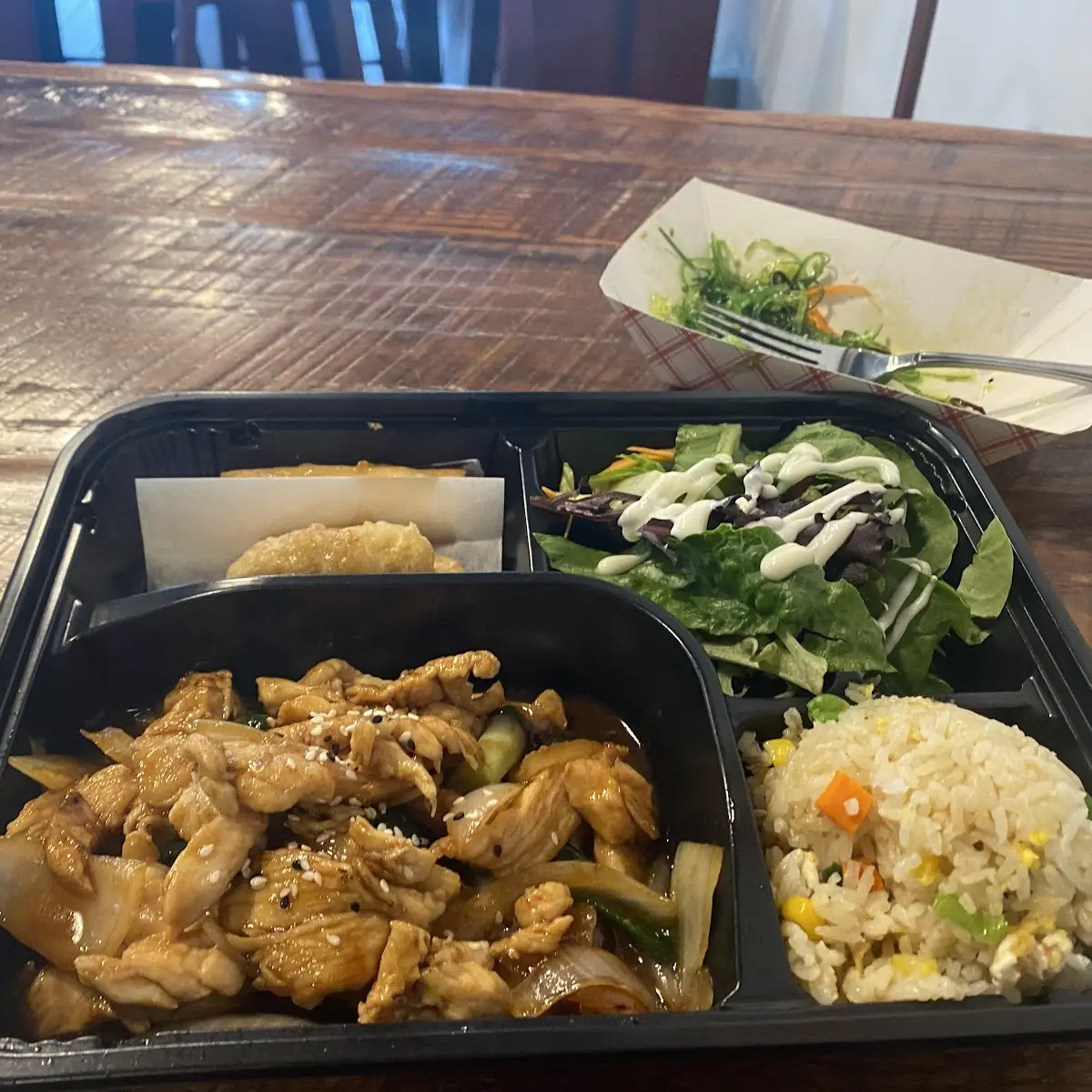 Sesame Chicken with Fried Rice