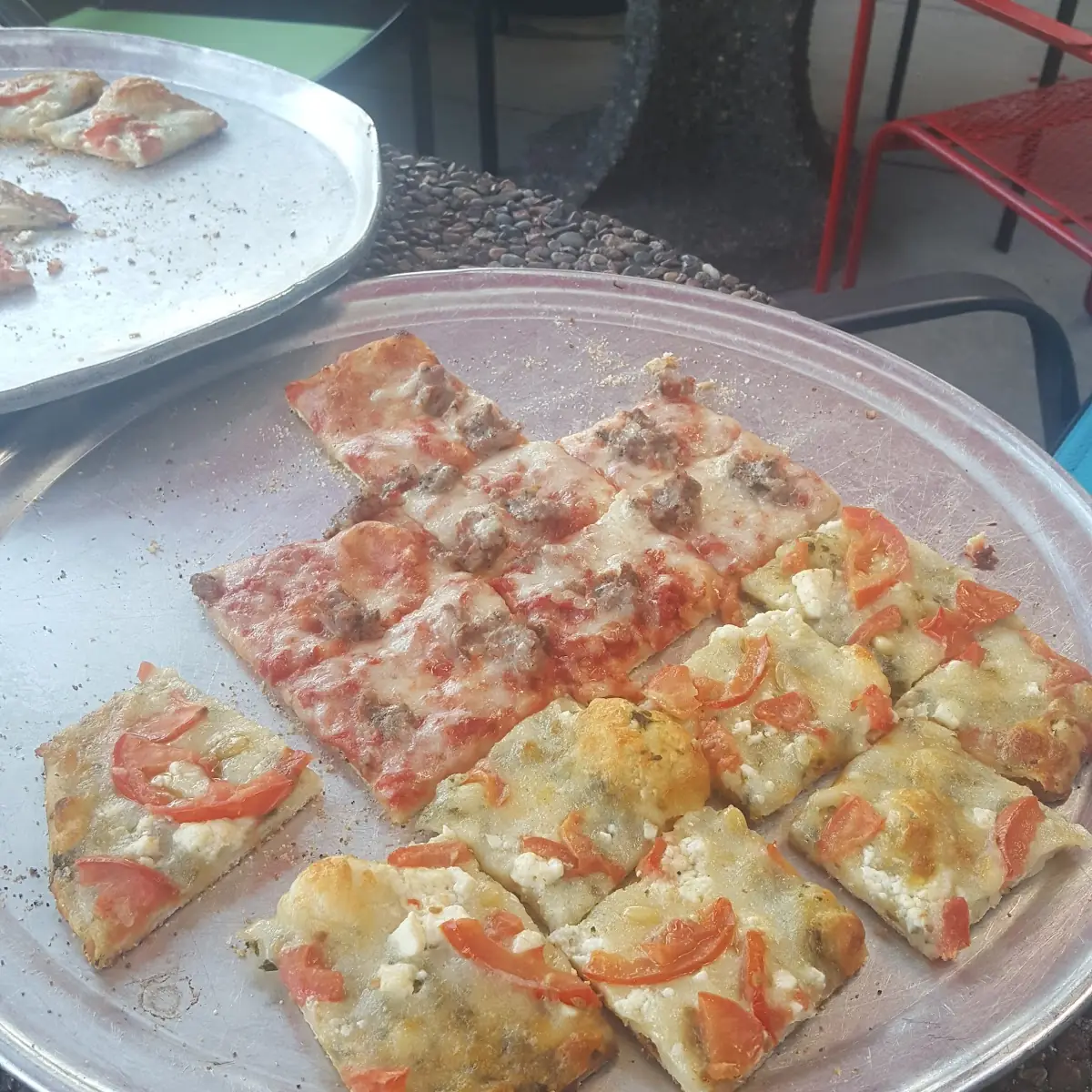 Cheese and Sausage Pizza