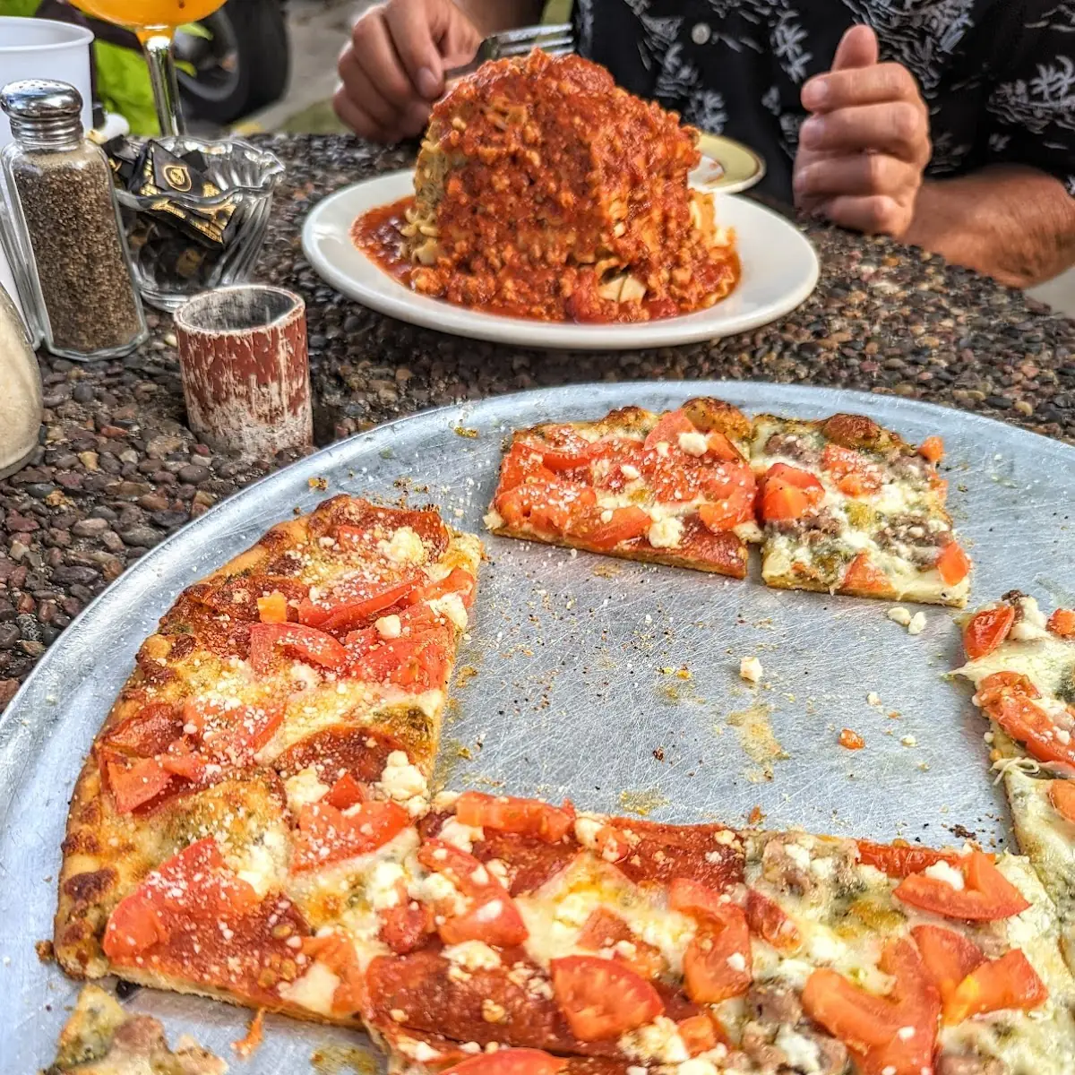 Thin Crust Pizza with Pesto Sauce