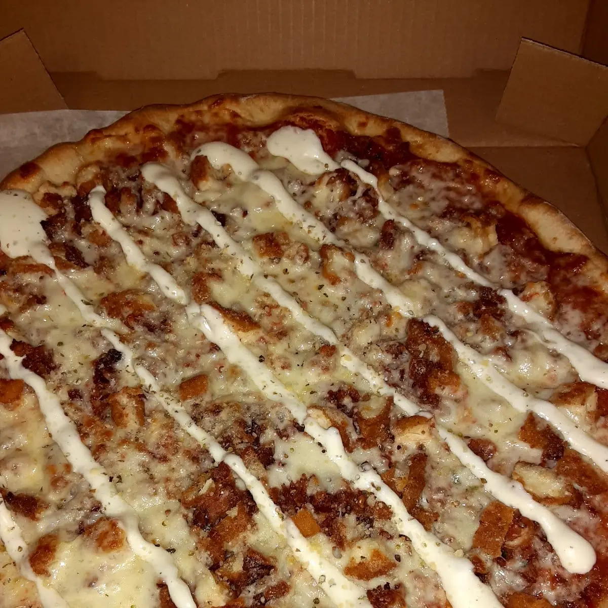 Pizza with Crispy Chicken