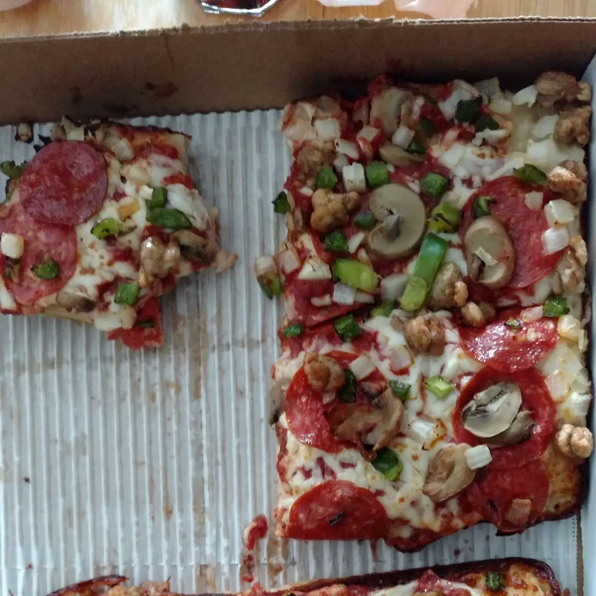 Detroit Style Supreme Pizza