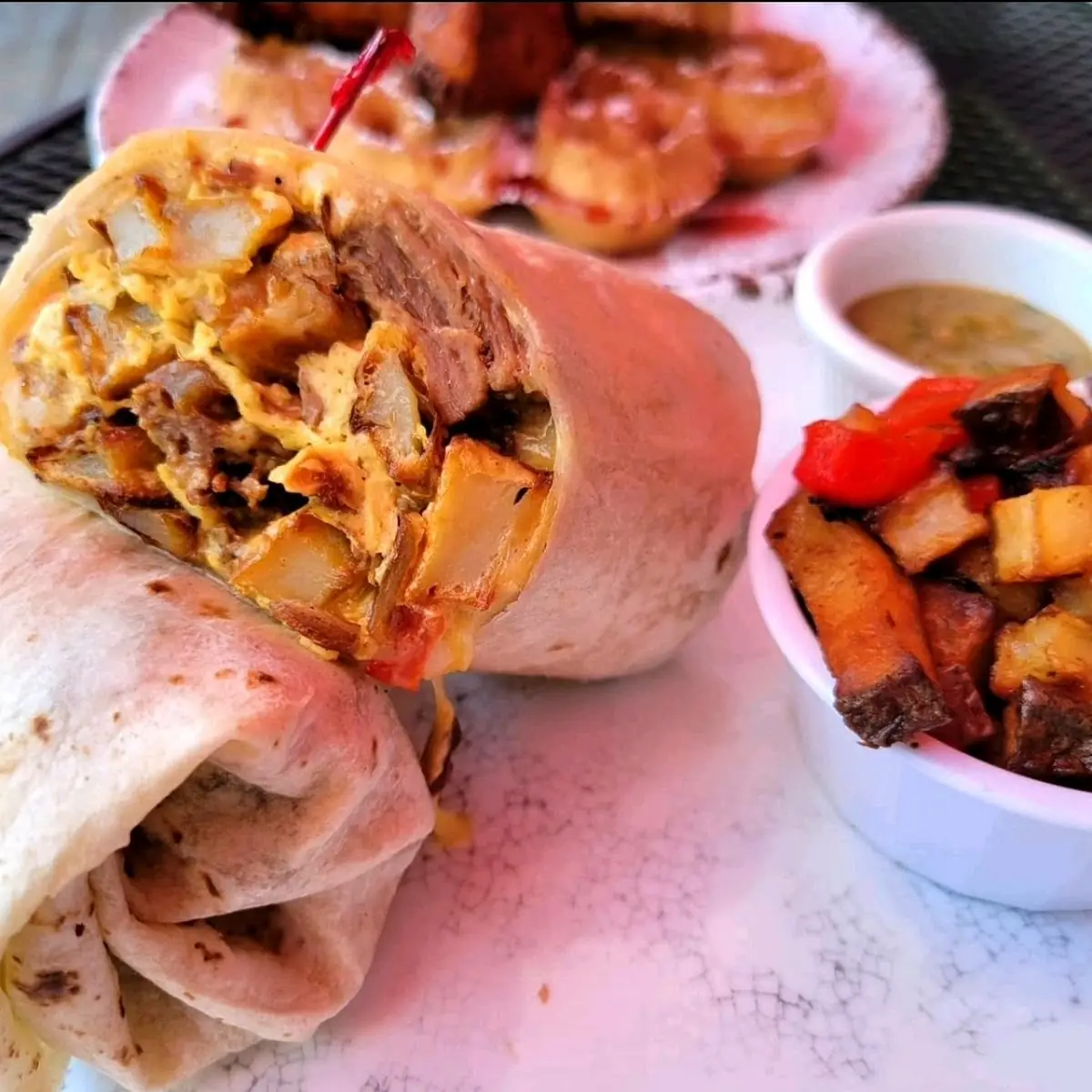 Brisket Breakfast Burrito