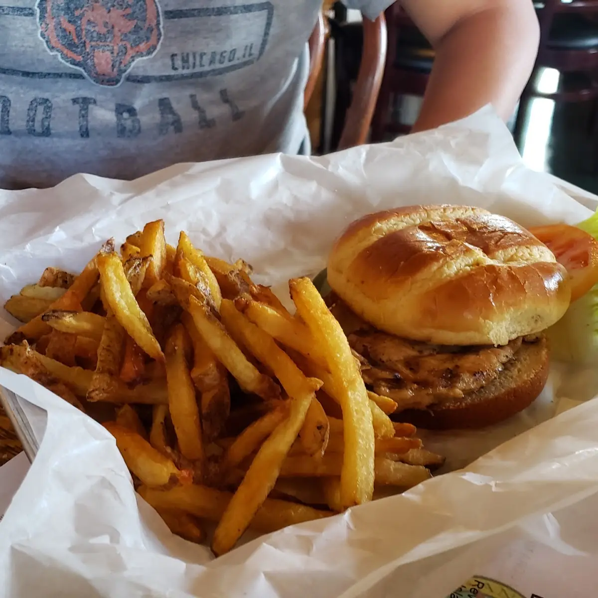Bacon Cheeseburger and Fries