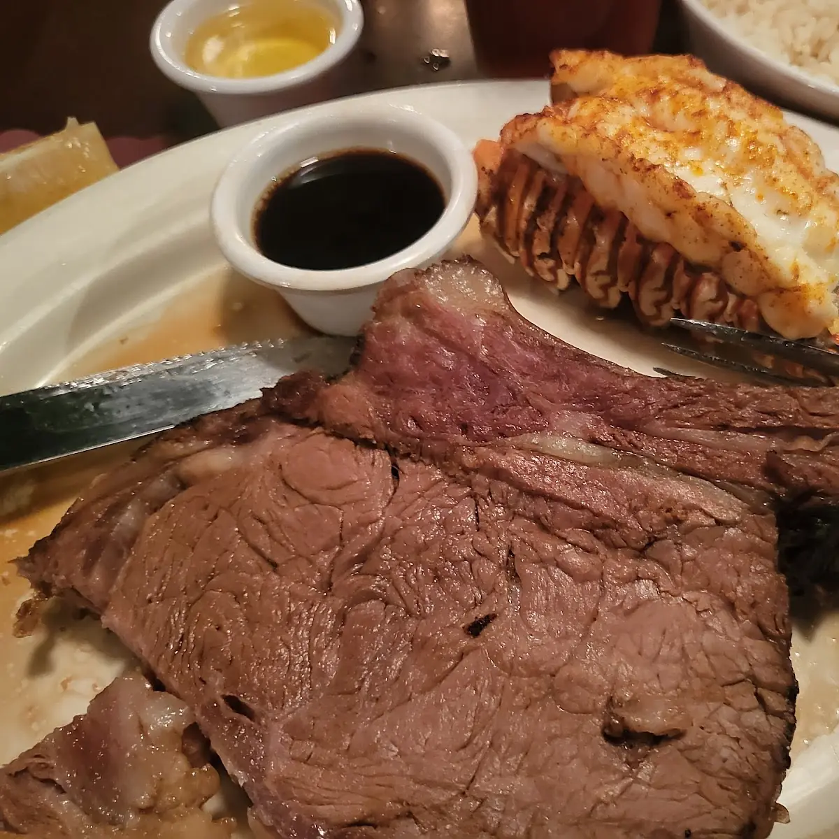 Prime Rib and Lobster Tail