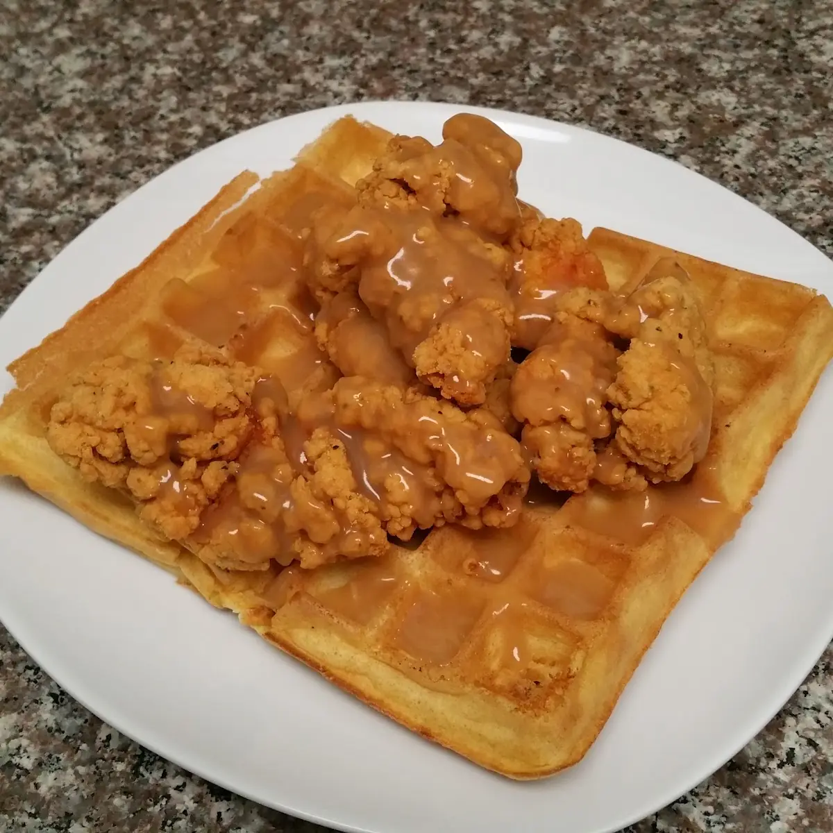 Chicken Waffle and Gravy