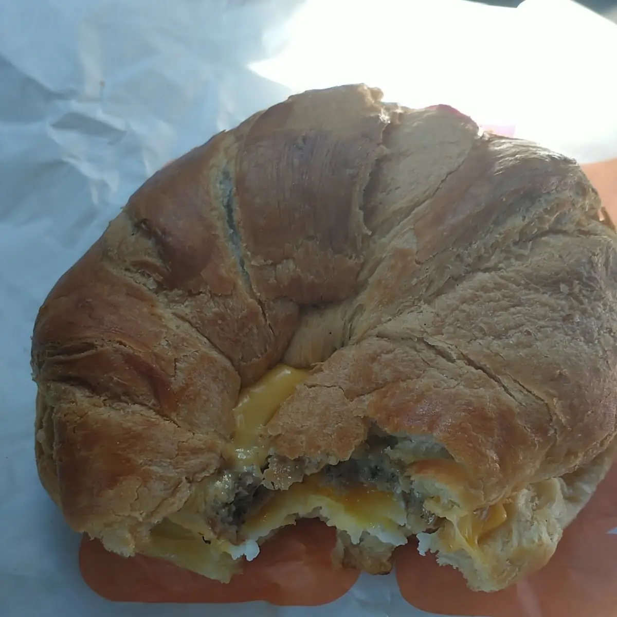 Sausage Egg and Cheese Croissant