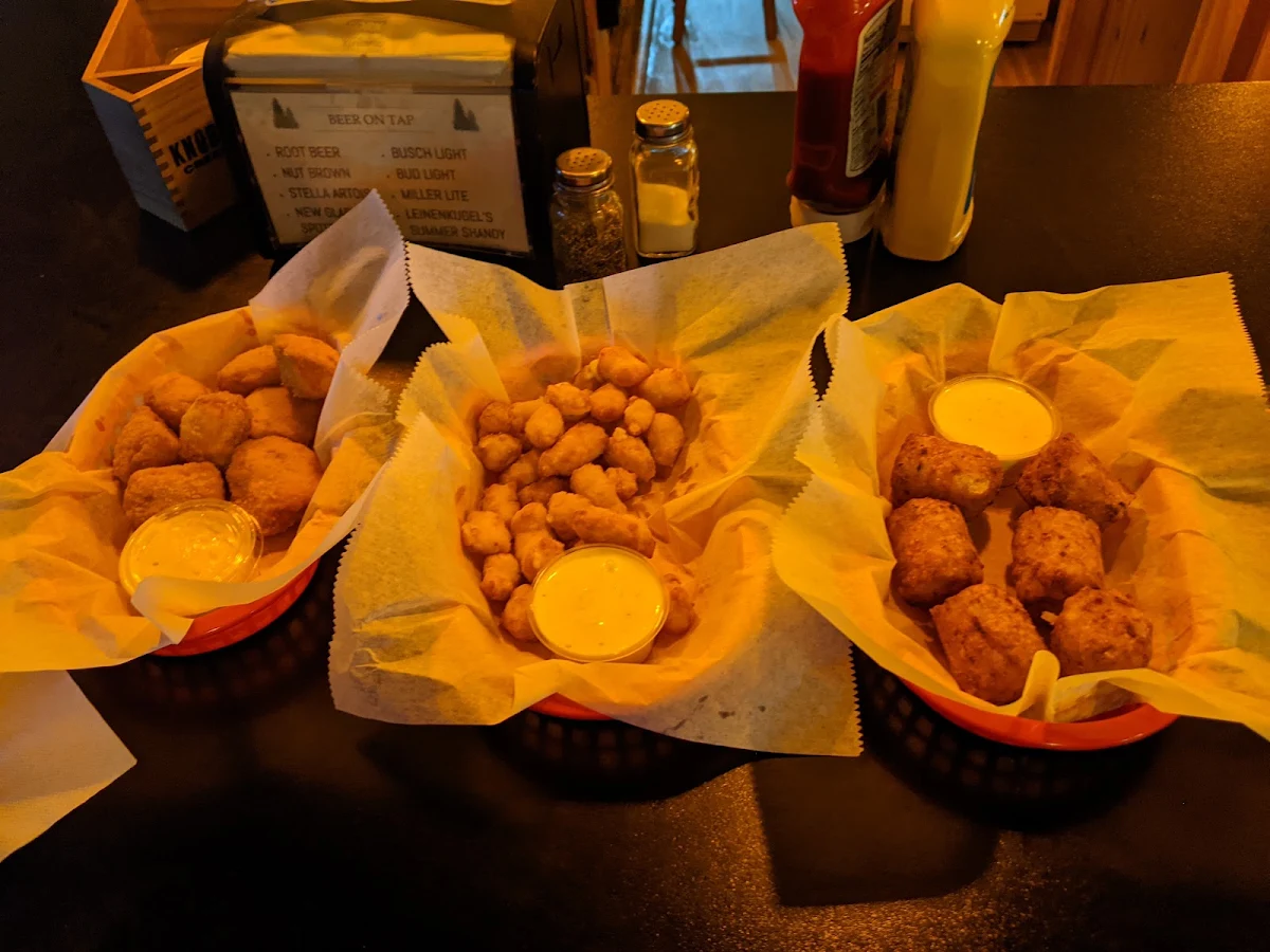 In Order Cod Bites Cheese Curds Potato Kegs