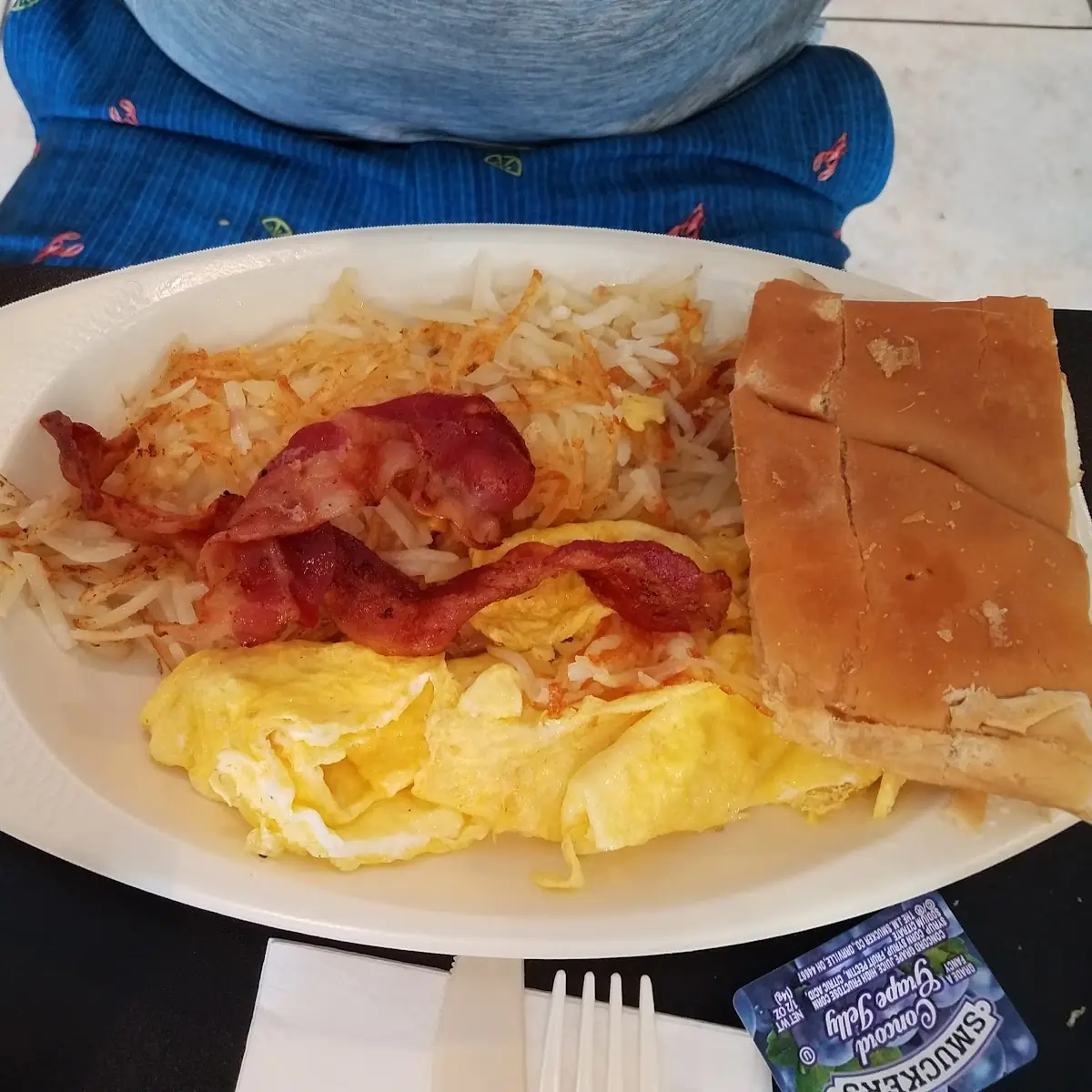 Bacon Eggs and Hash Browns