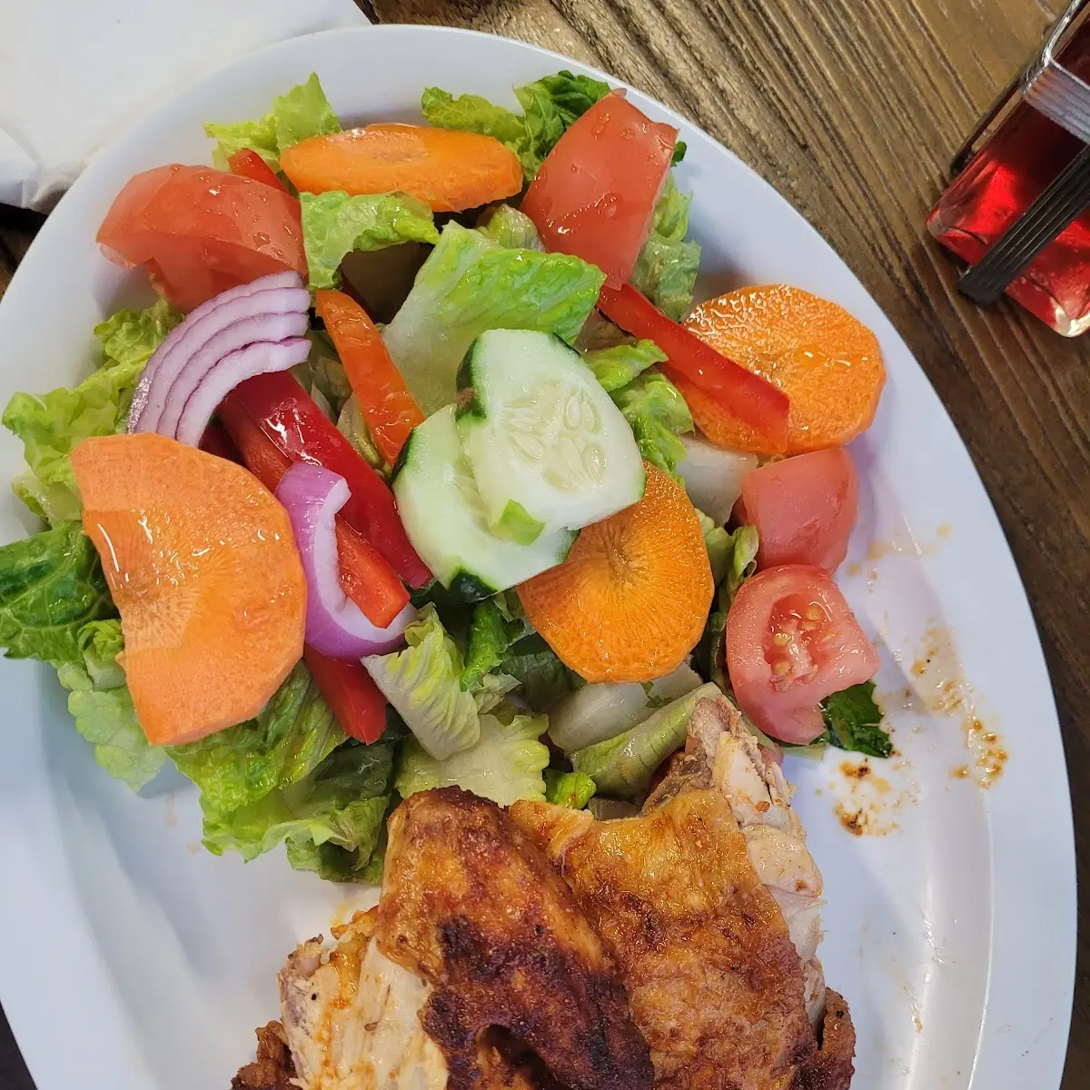 Pollo Asado Con Vegetales