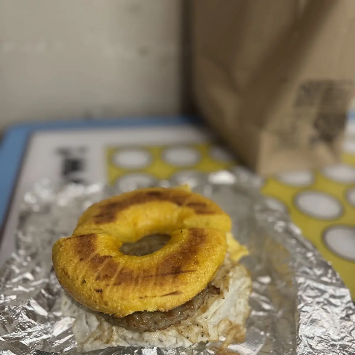 Egg Sausage and Cheese Bagel