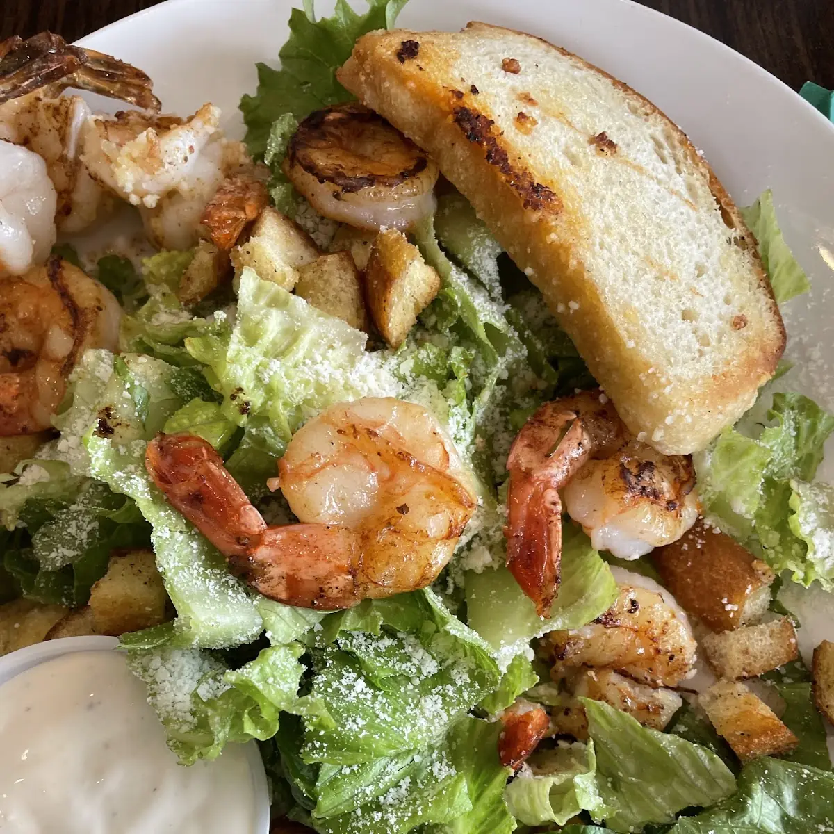 Caesar Salad with Grilled Shrimp