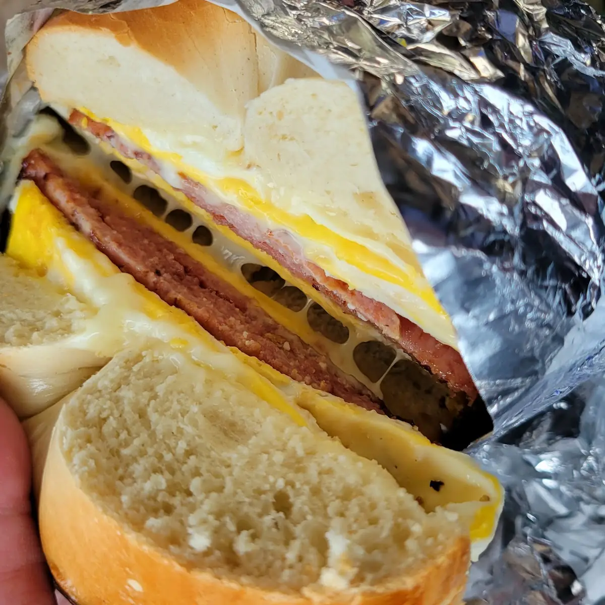 Pork Roll Egg and Cheese Sandwich
