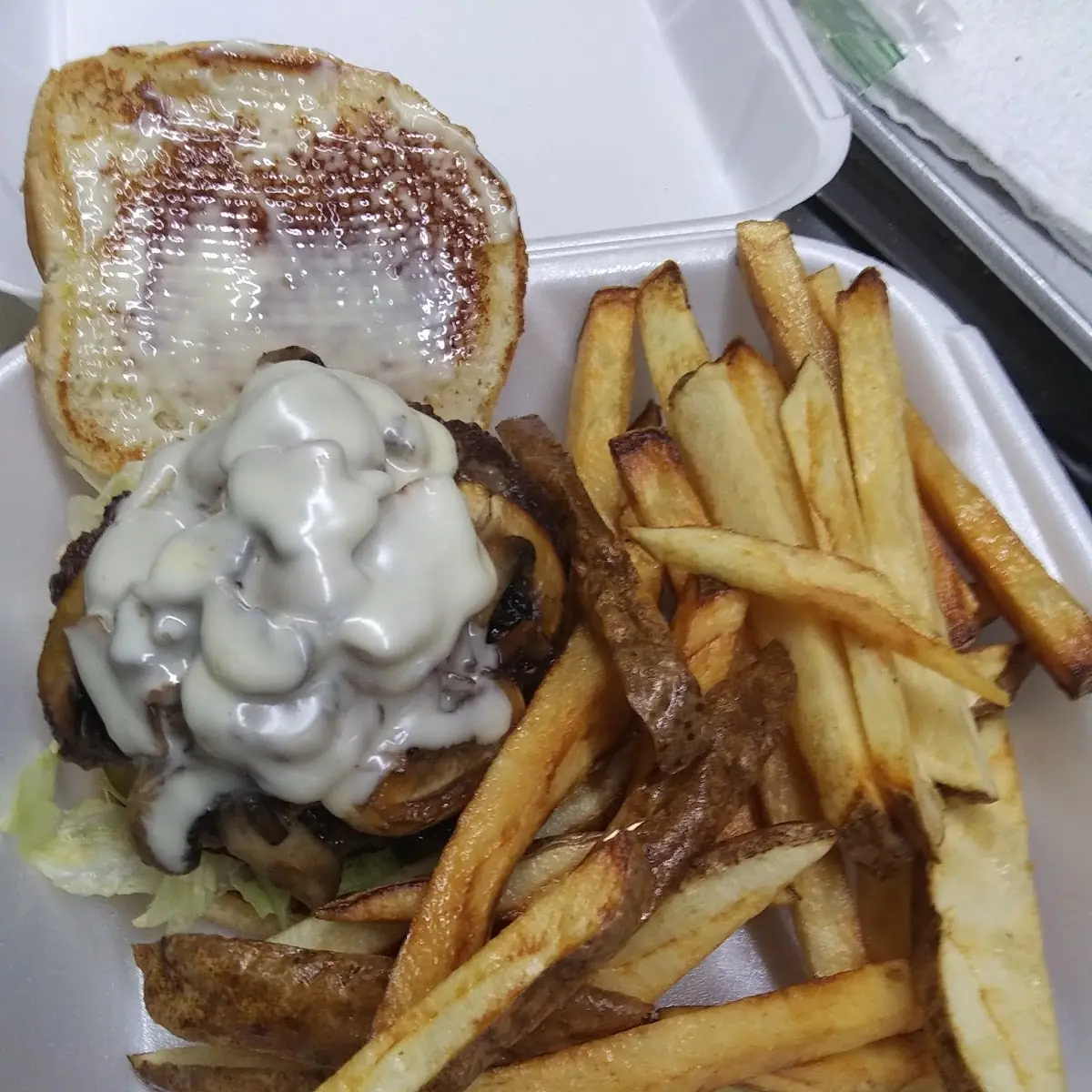 Bacon Mushroom Swiss Burger