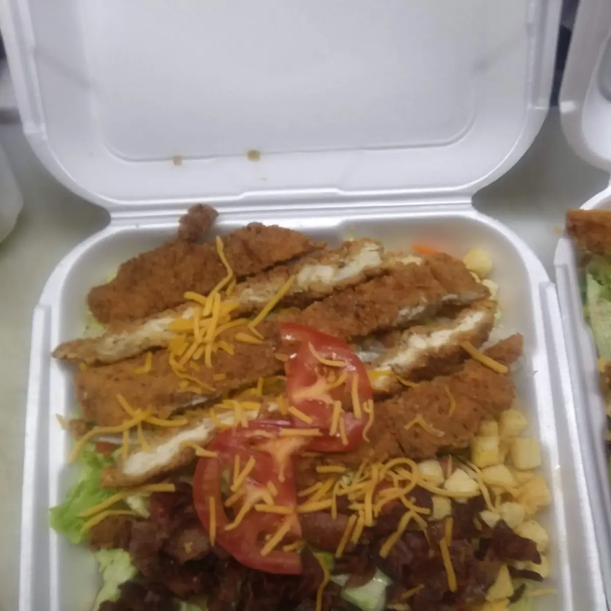 Crispy Chicken Bacon Salads