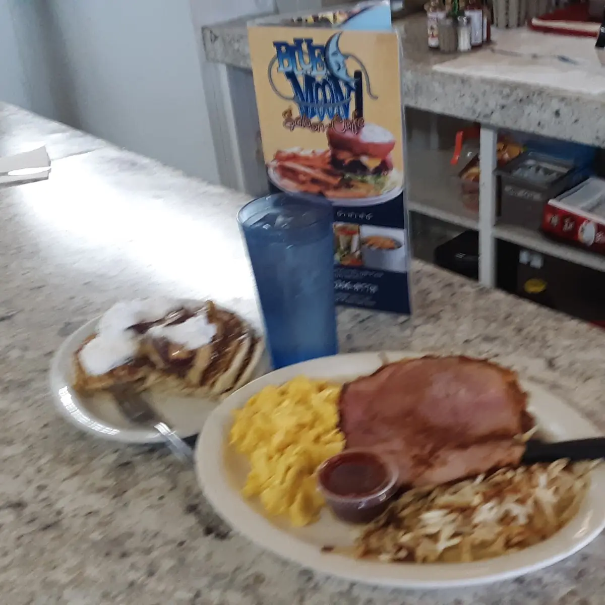 Lchristmas Breakfast Ham and Scrambled Eggs Benedict