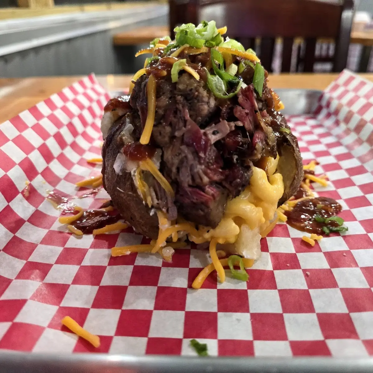Chopped Brisket Baked Potato
