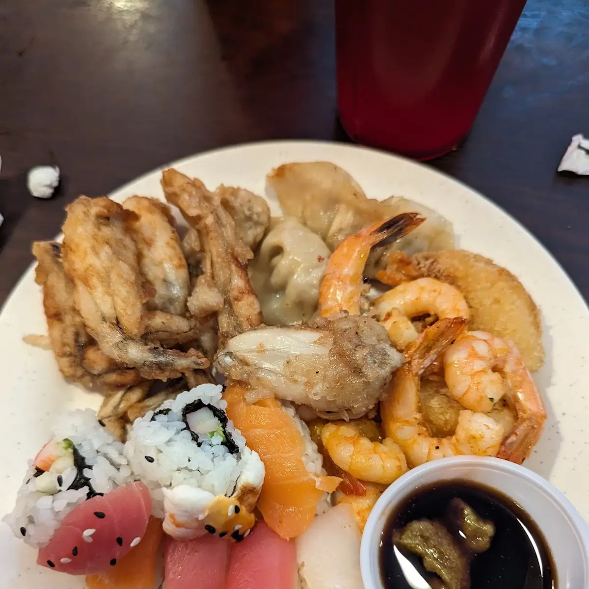 Assorted Sushi and Frog Legs