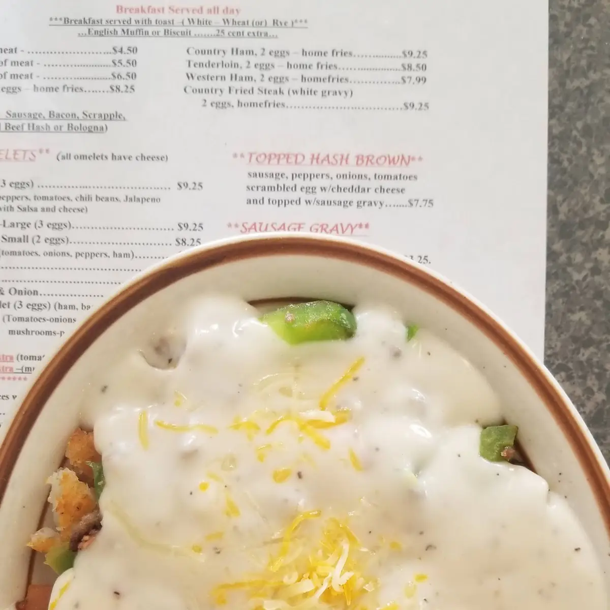 Topped Hash Brown
