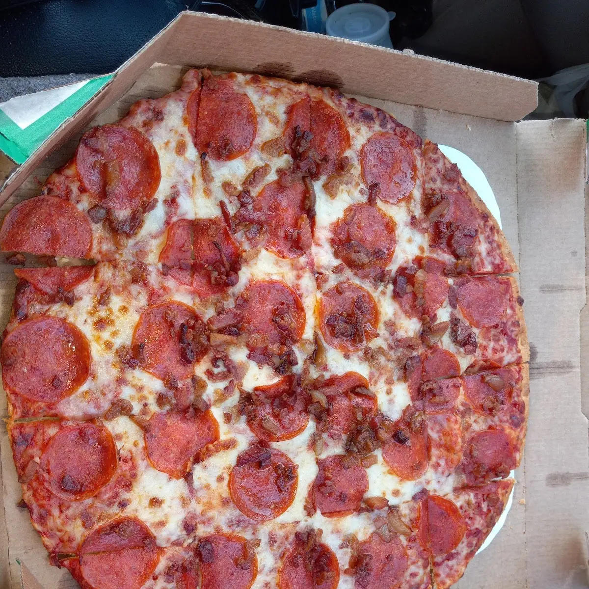 Thin Crust Pepperoni Bacon