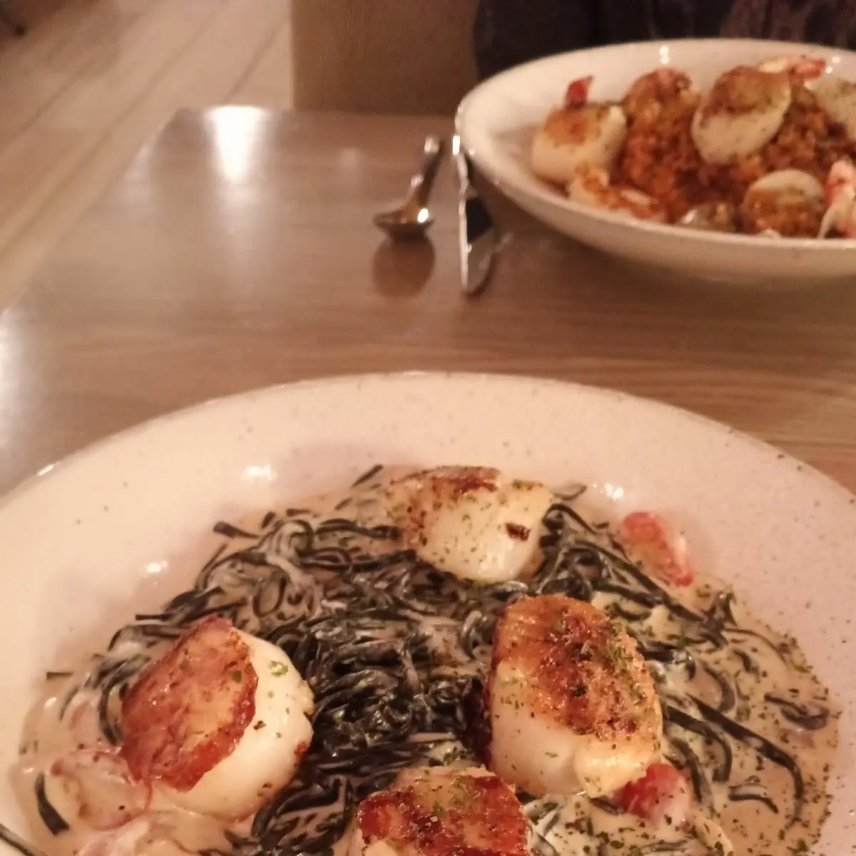 Squid Ink Pasta Carbonara
