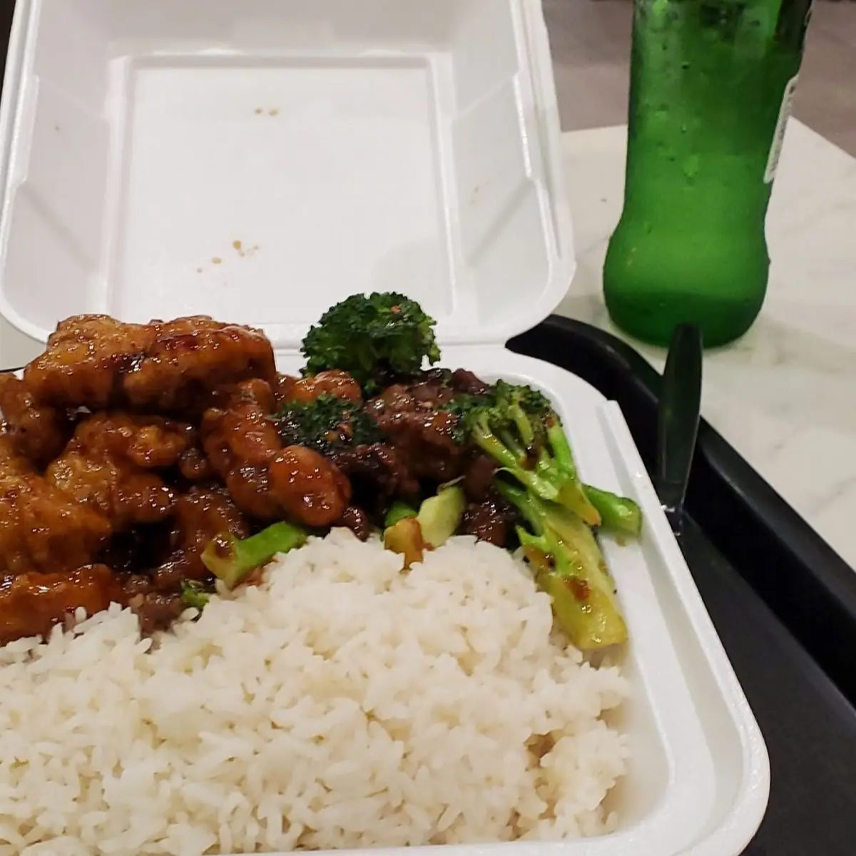 Beef and Broccoli with White Rice