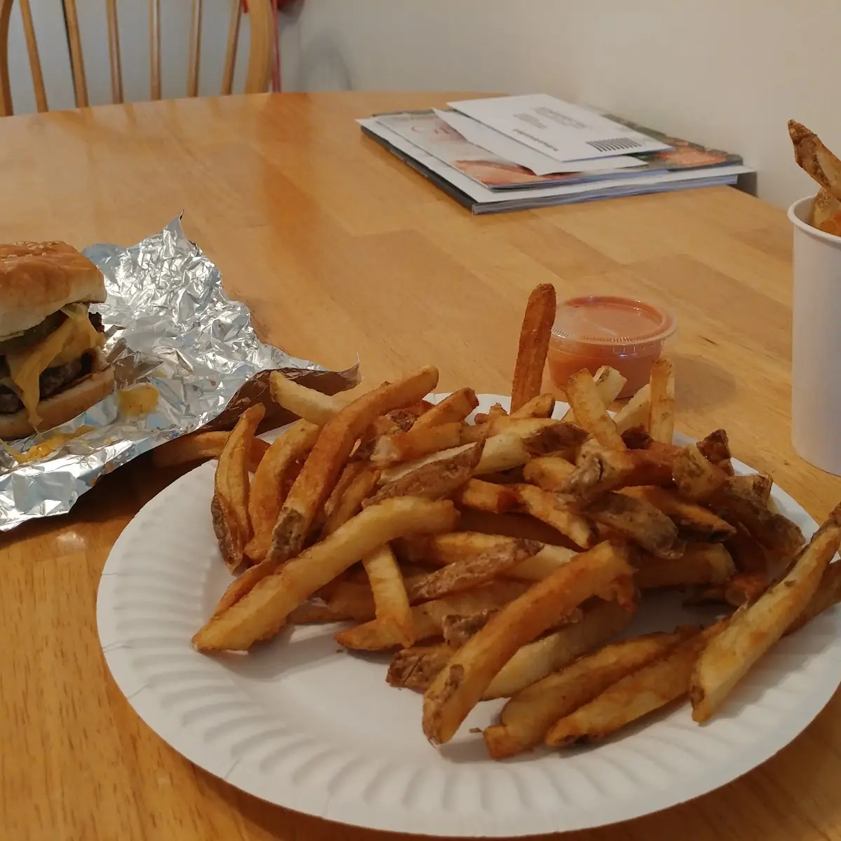 Double Cheeseburger and Fries