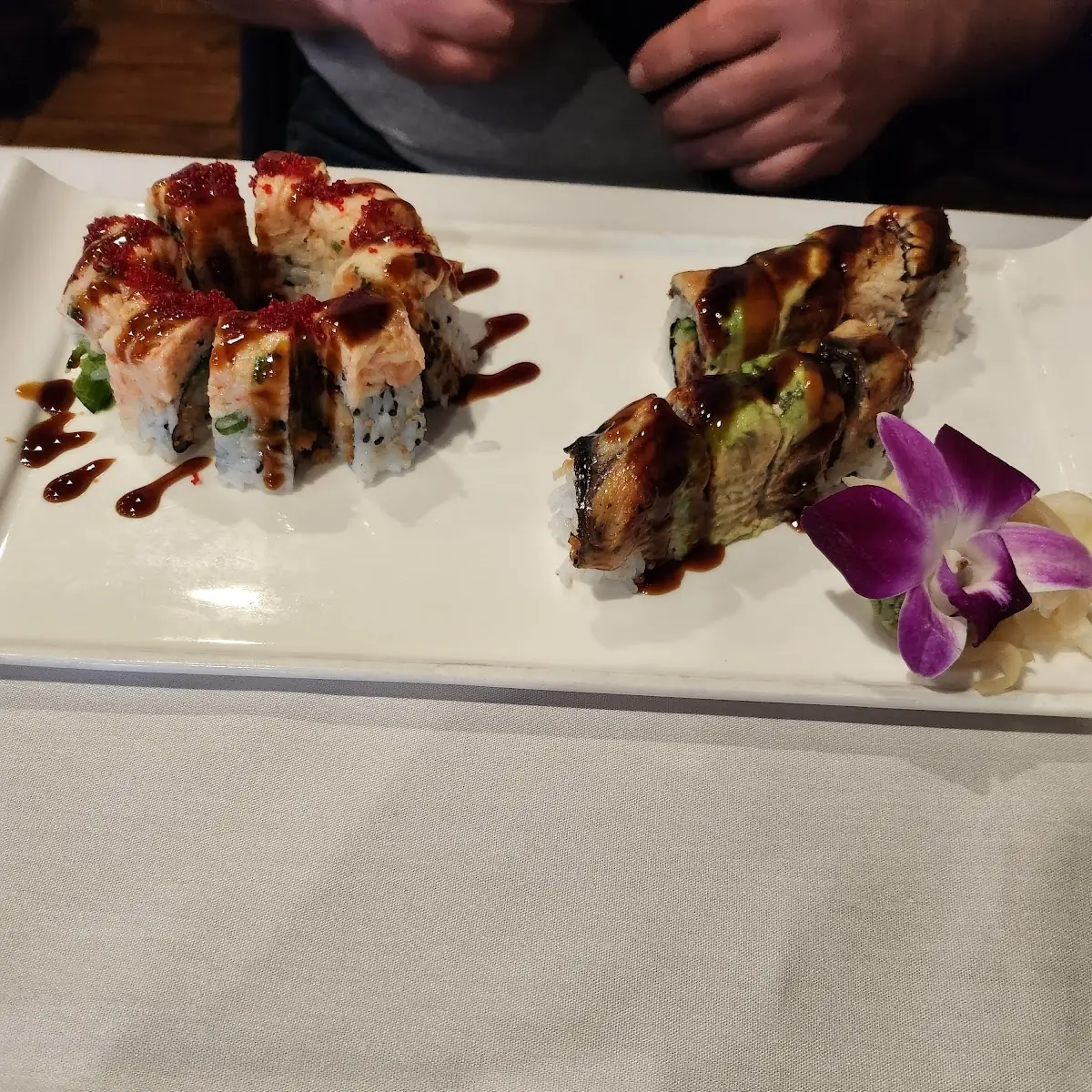 Black and Red Dragon Roll