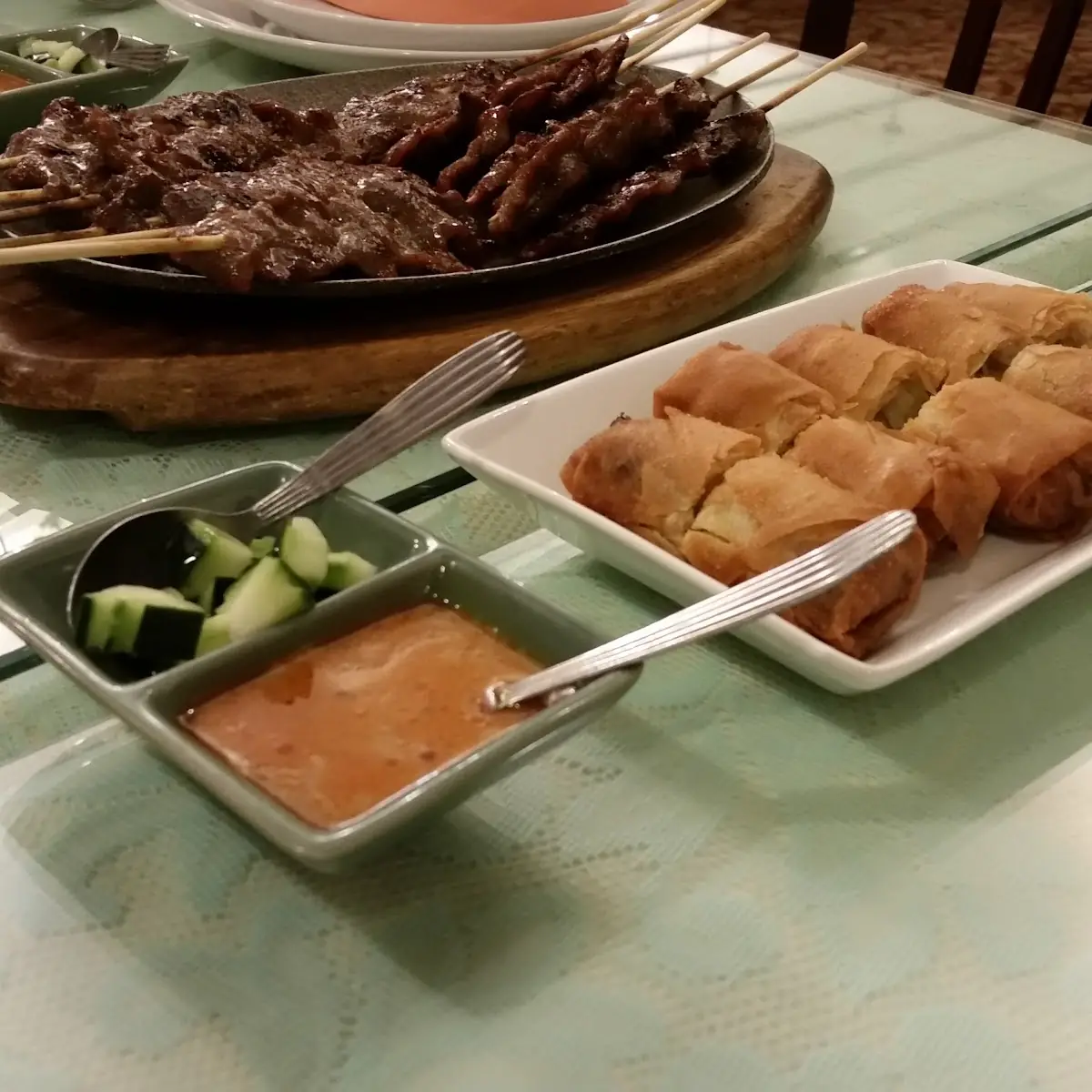 Beef Satay & Spring Roll