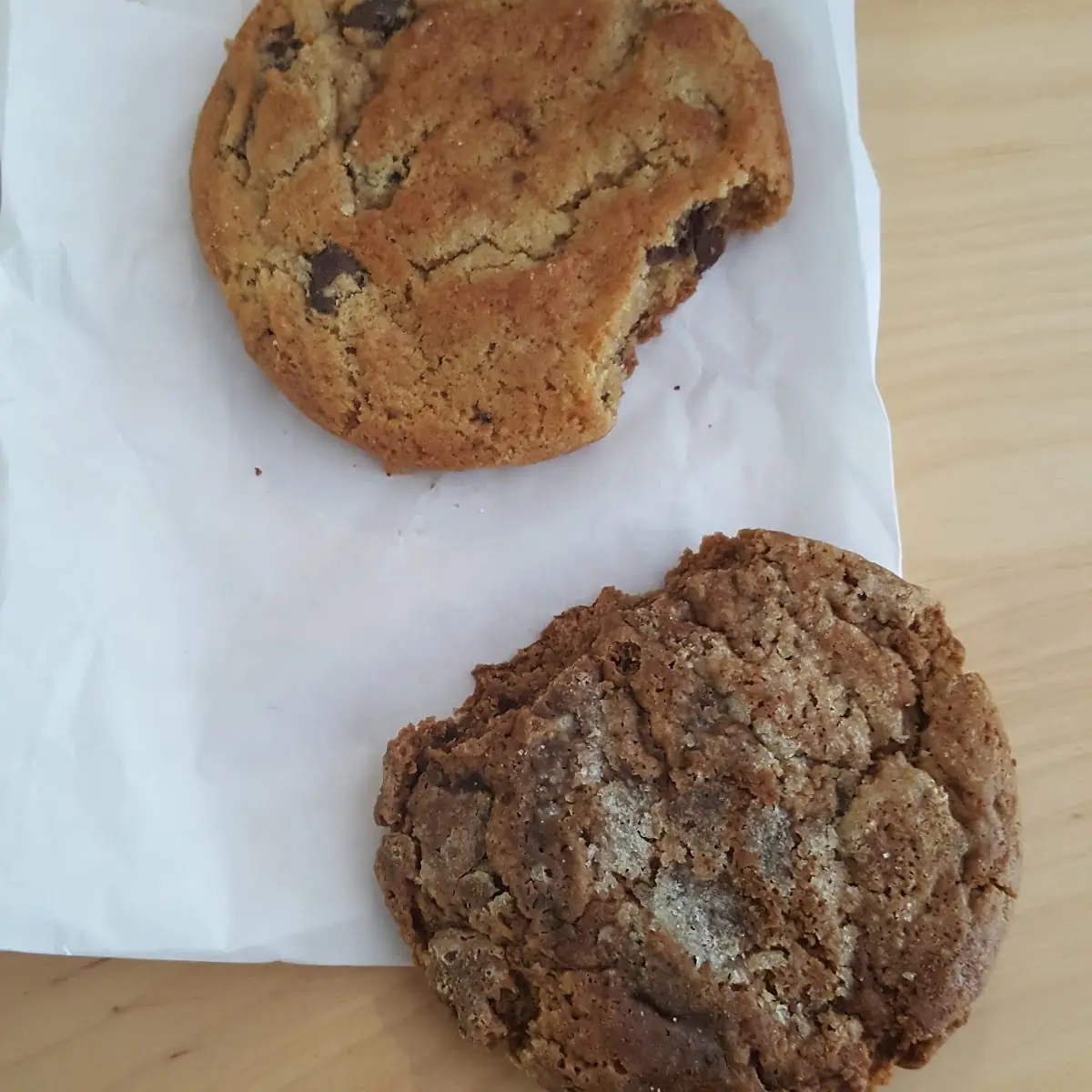 Choc Chip and Molasses Cookies