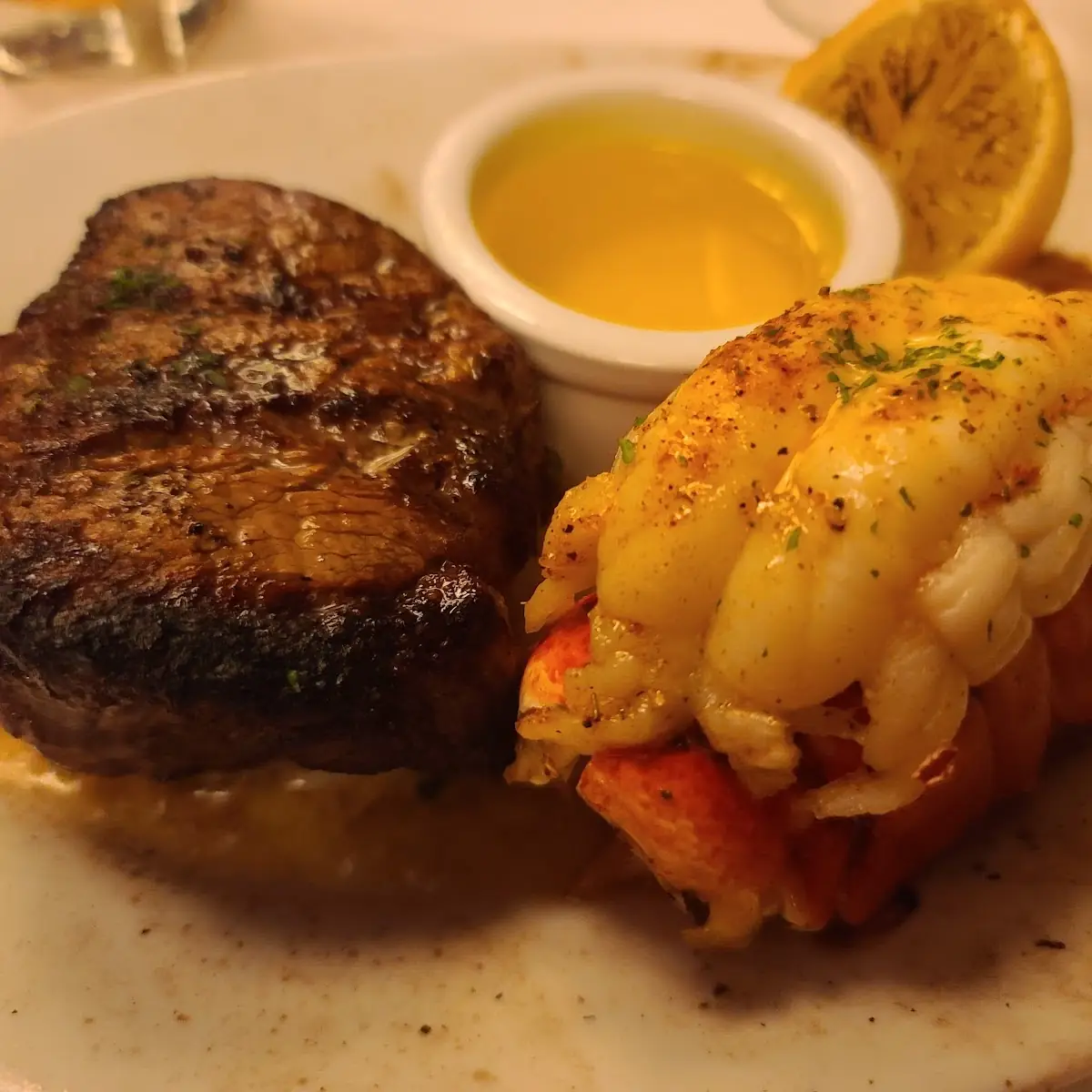 Filet Mignon and Lobster Tail