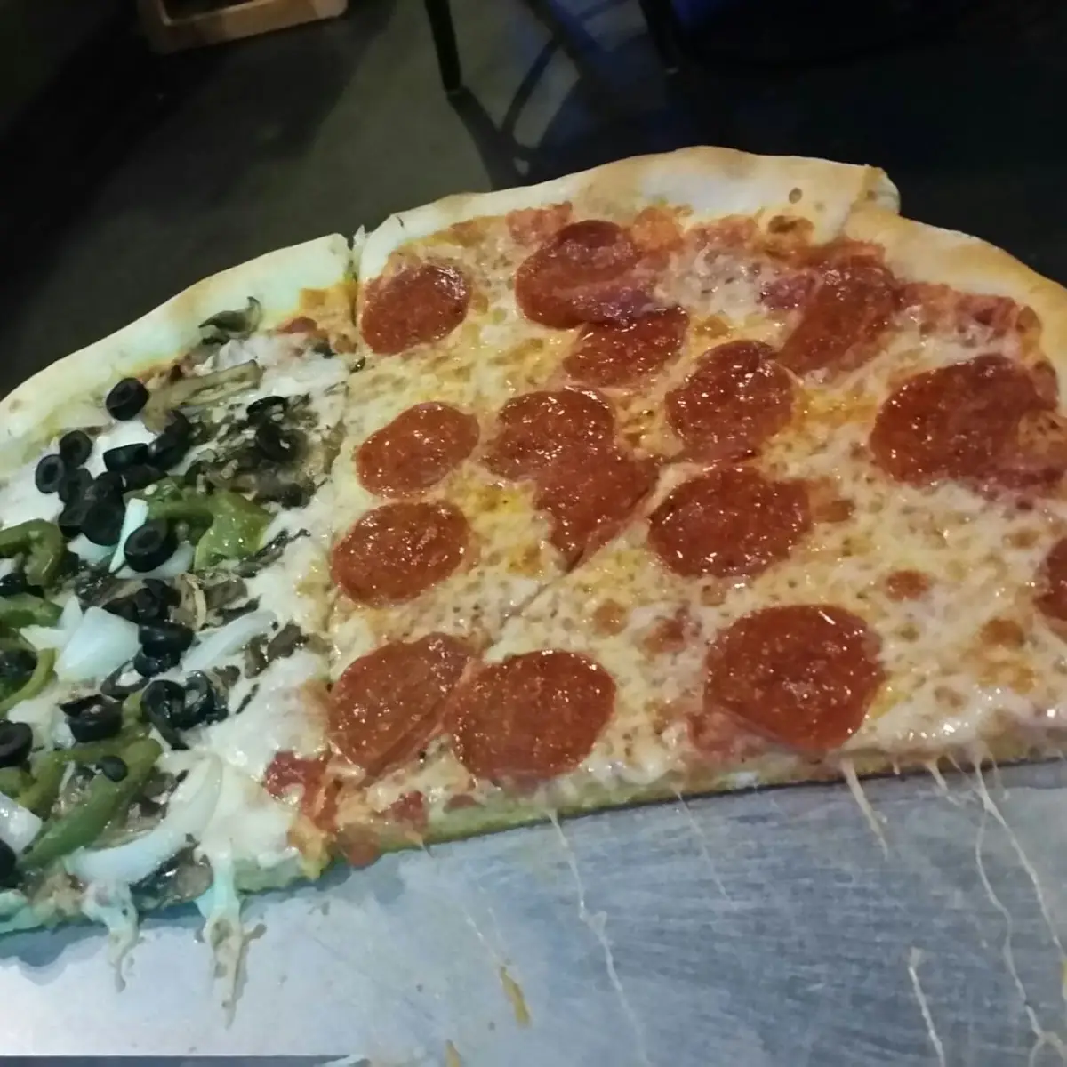 Pepperoni and Veggie Pizza