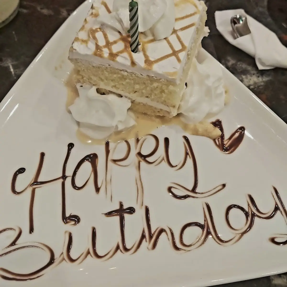 Tres Leches Cake Slice