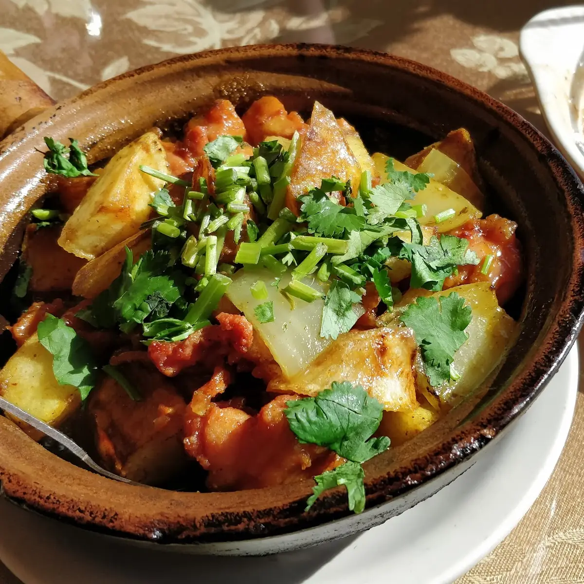 Potato Chicken Curry in Casserole
