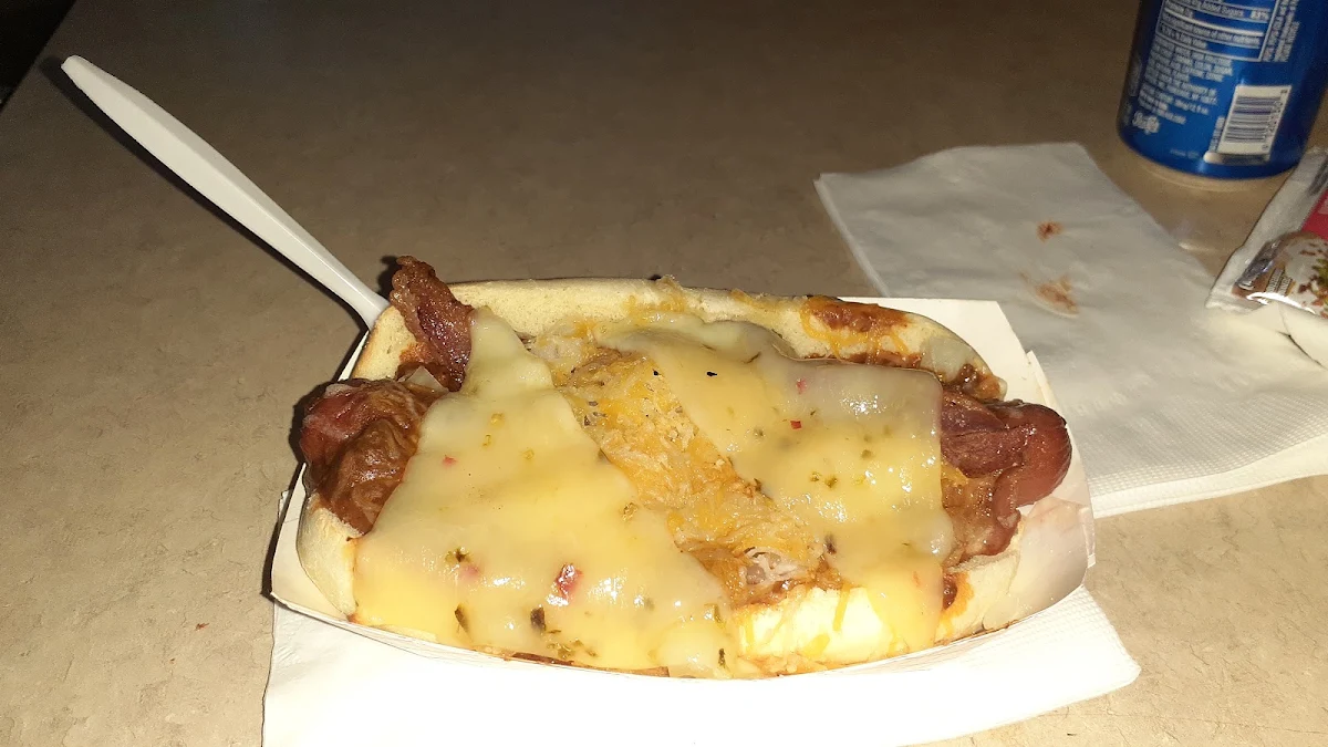 Pepper Jack Bacon Chilli Cheese Dog