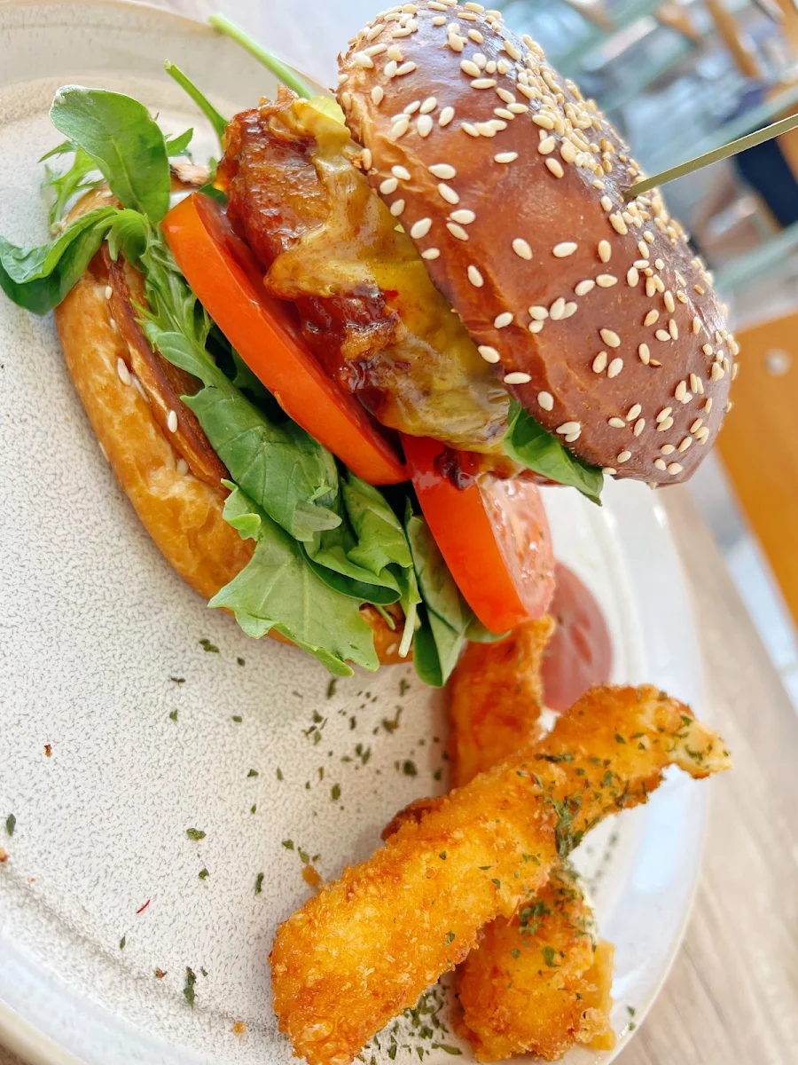 Prawn Cutlet Burger, Cafe Eighty2