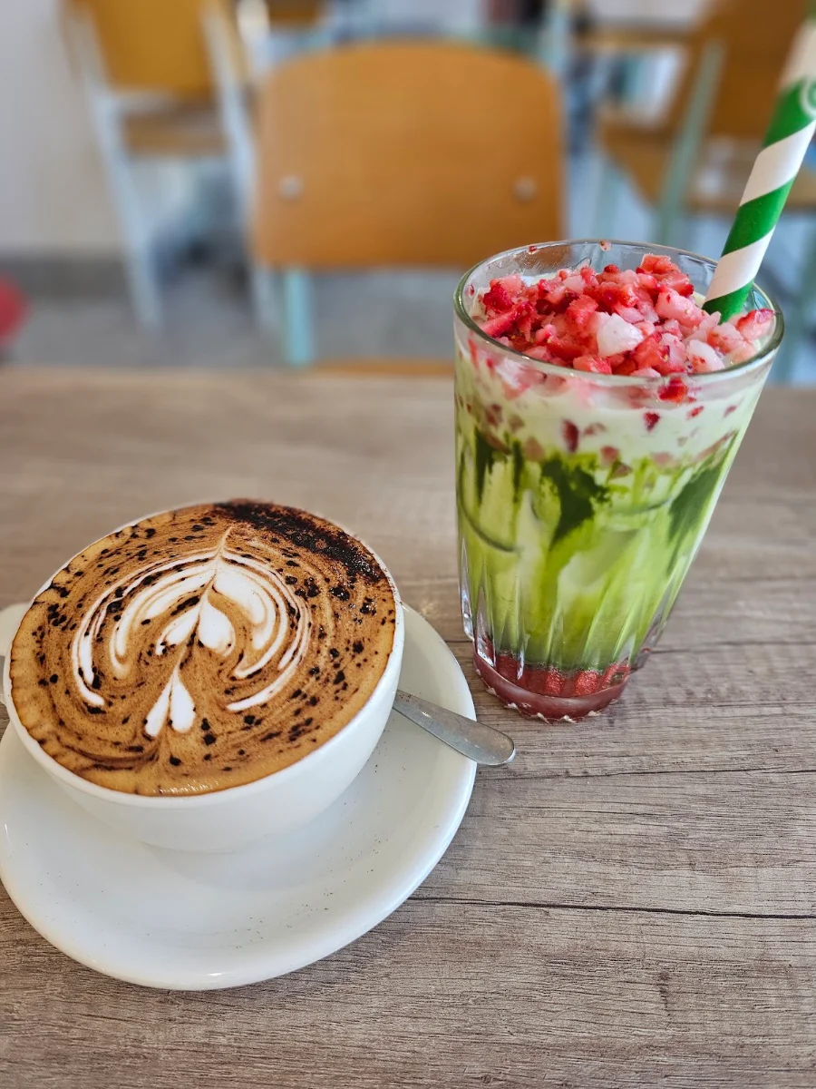 Strawberry Matcha Latte