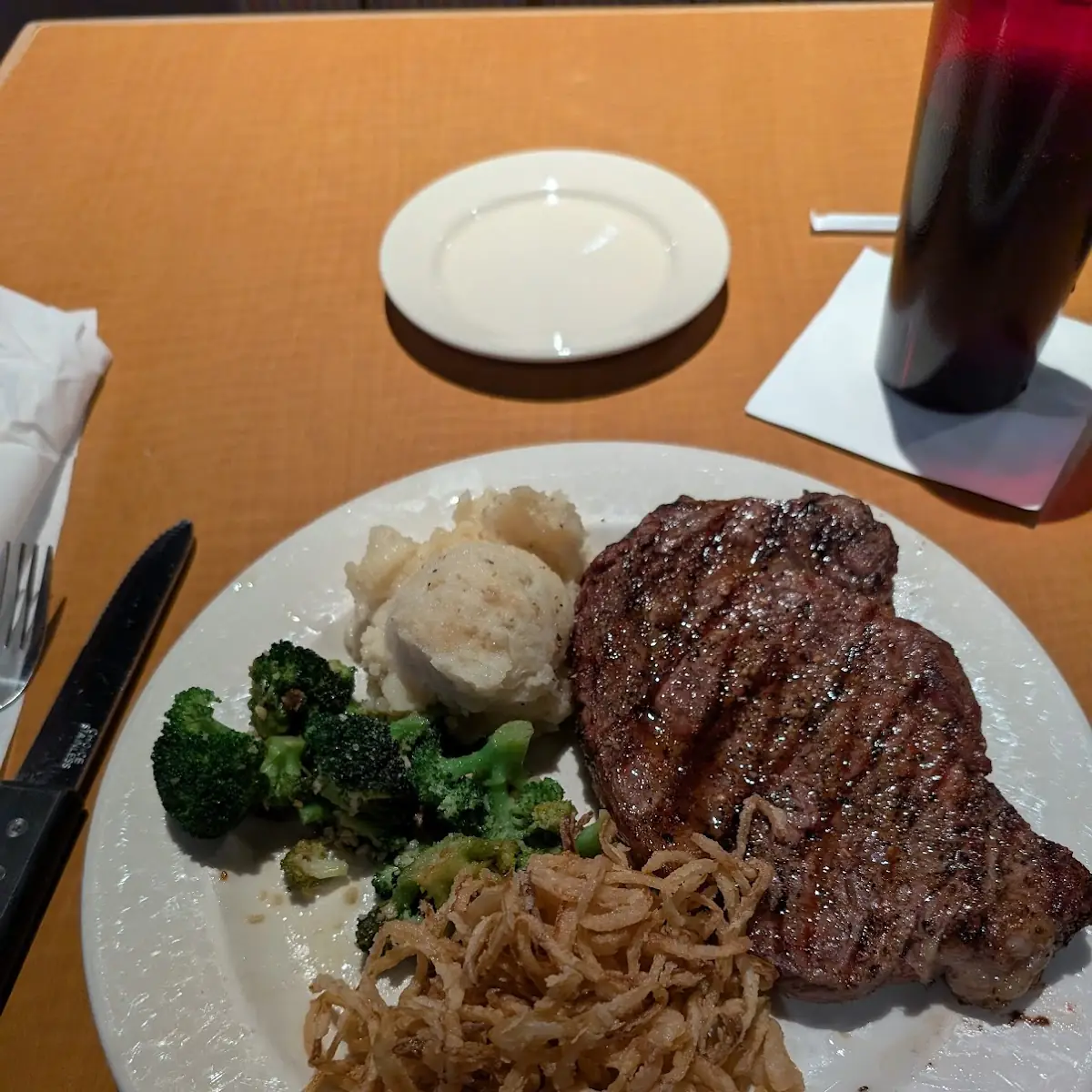 Half Ribs & 6oz Sirloin