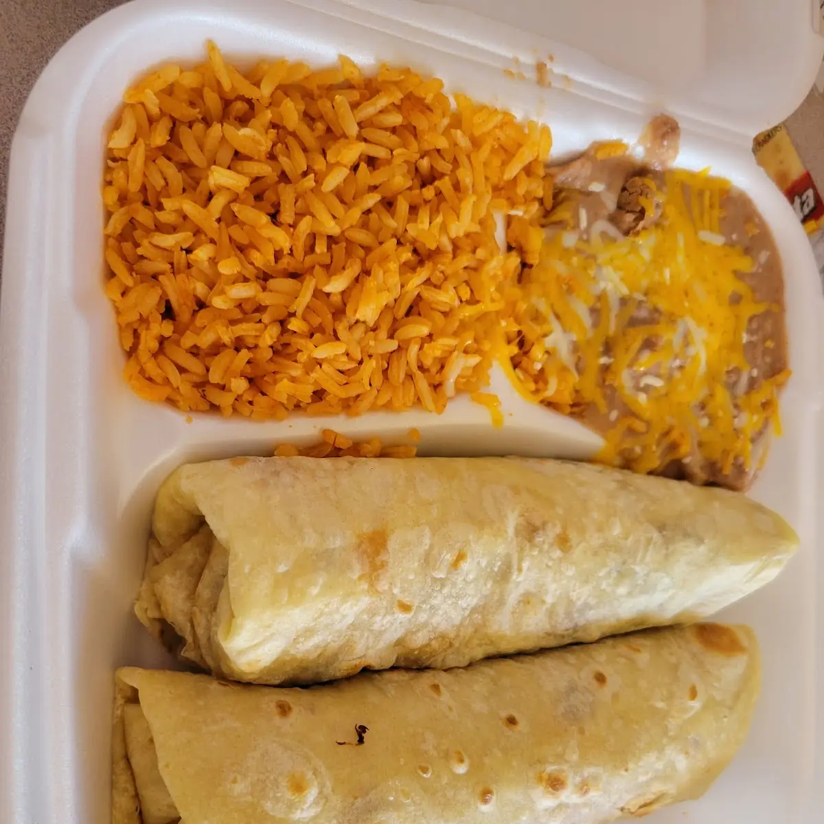 Roll Tacos with Rice & Beans