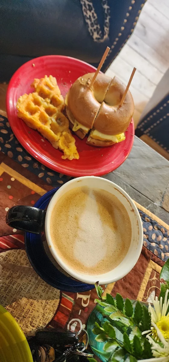 Sausage Egg and Cheeseon a Plain Bagel