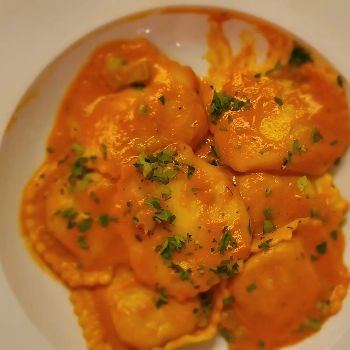 Lobster Ravioli Alla Vodka