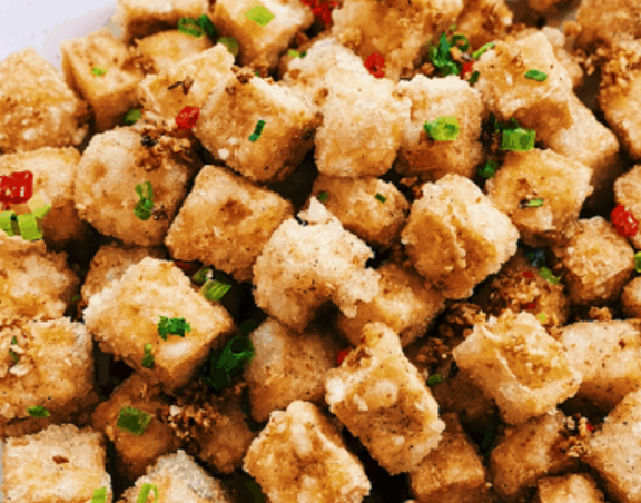 Salt and Pepper Crispy Deep Fried Tofu