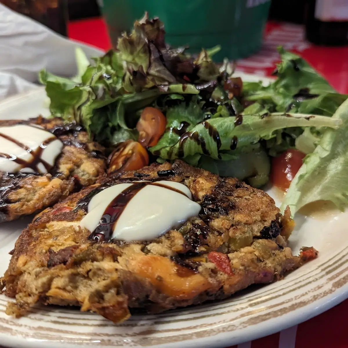 Salmon Cakes and Salad Special