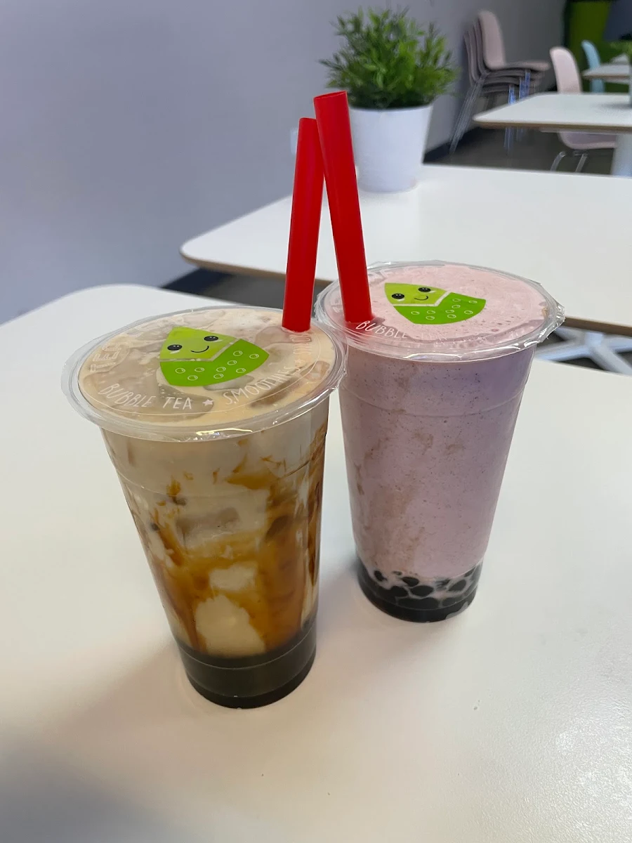 Red Bean Smoothie with Boba