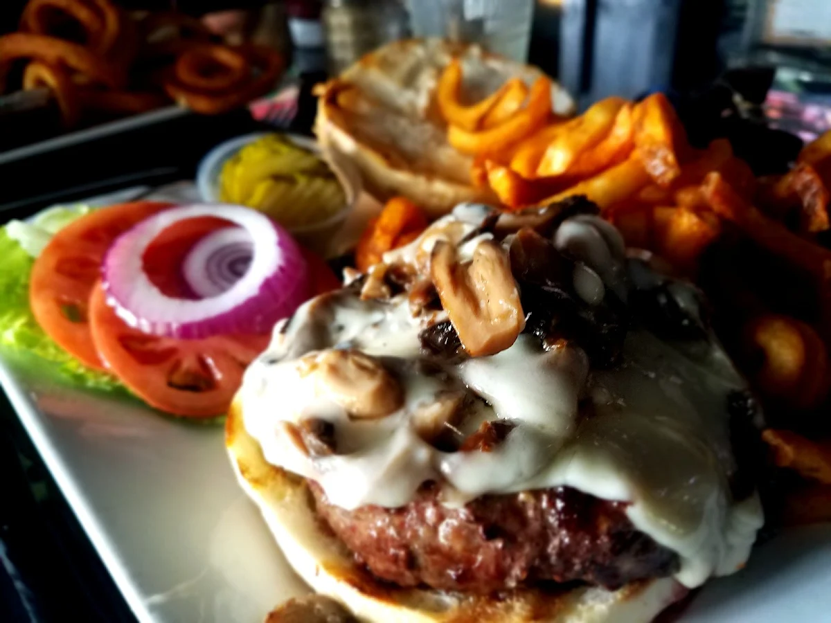 Mushroom Swiss Burger