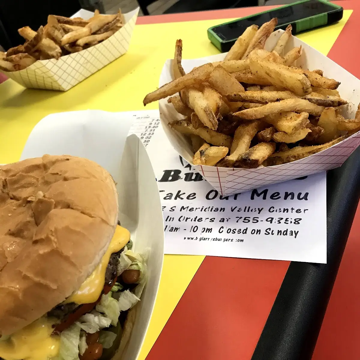 Burger and Fries