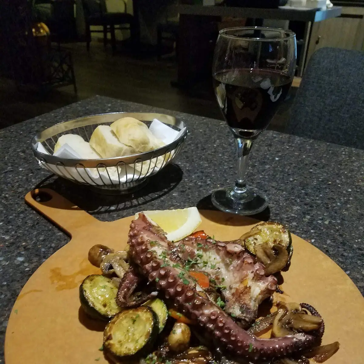 Grilled Octopus with Grilled Vegetables
