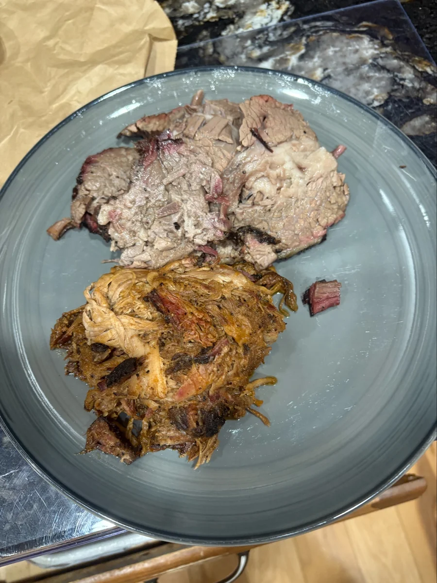Brisket and Pulled Pork