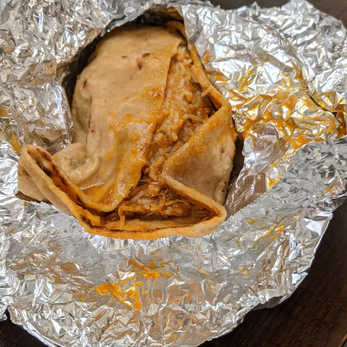 Curried Chicken Burrito