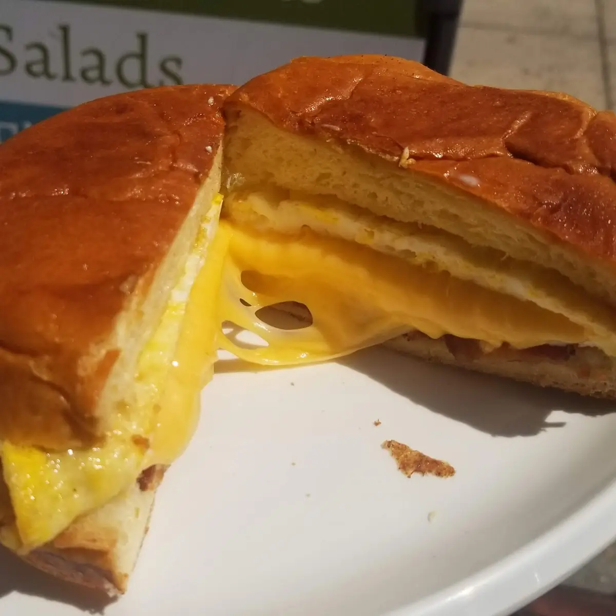 Bacon Egg Cheese Brioche Bun